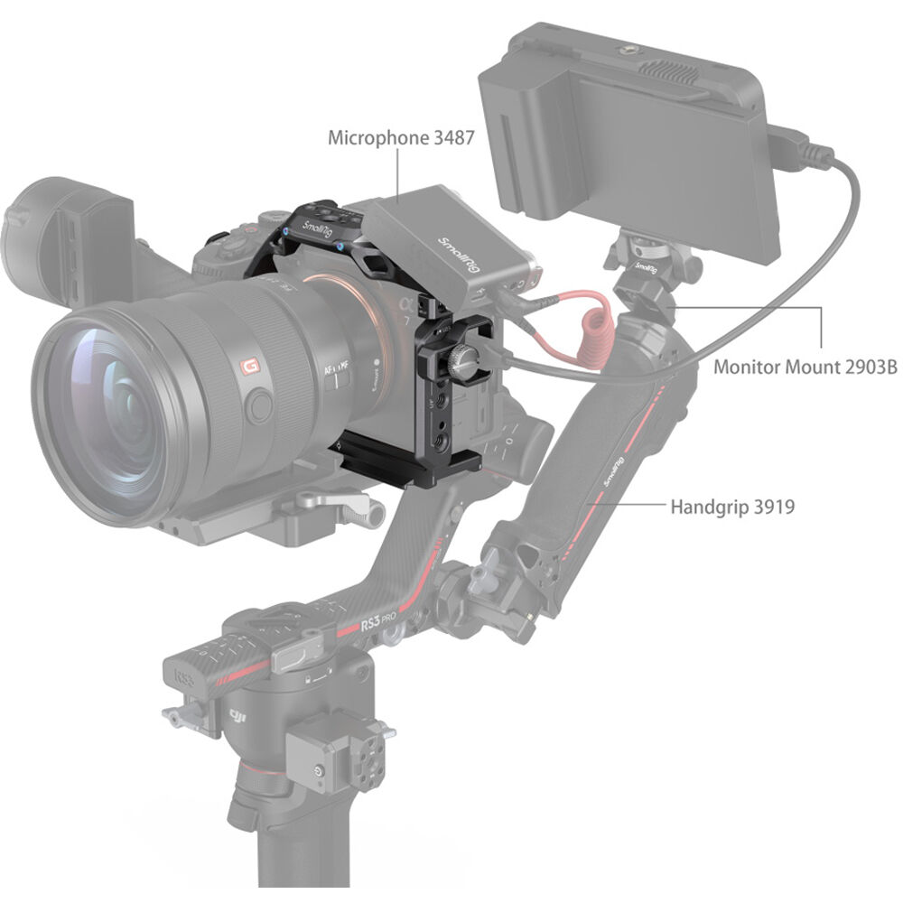 SmallRig Rhinoceros Cage Kit for Sony Alpha 7R V / Alpha 7 IV / Alpha 7S III 4308