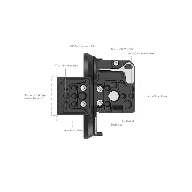 SmallRig Rotatable Horizontal-to-Vertical Mount Plate Kit for Canon EOS