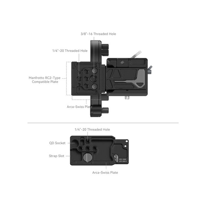 SmallRig Rotatable Horizontal-to-Vertical Mount Plate Kit for FUJIFILM