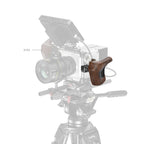 SmallRig Rotating Left-Side Wooden Handle with NATO Clamp 5161