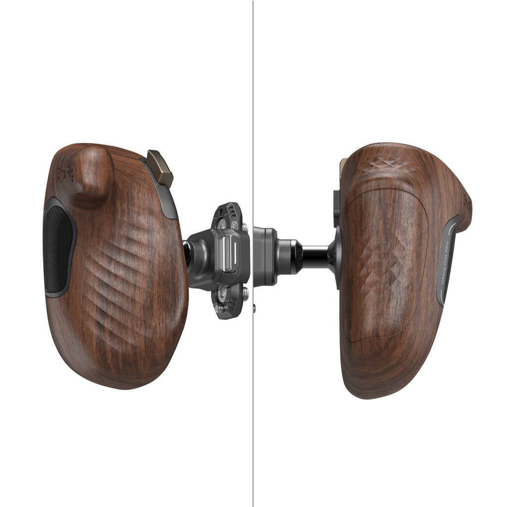 SmallRig Rotating Left-Side Wooden Handle with NATO Clamp 5161