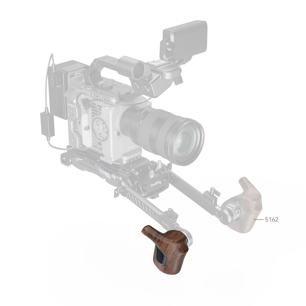 SmallRig Rotating Right-Side Wooden Handle with ARRI Rosette 5193