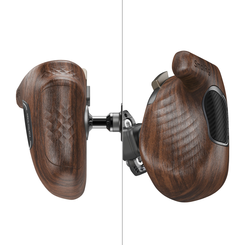 SmallRig Rotating Right-Side Wooden Handle with NATO Clamp 5192
