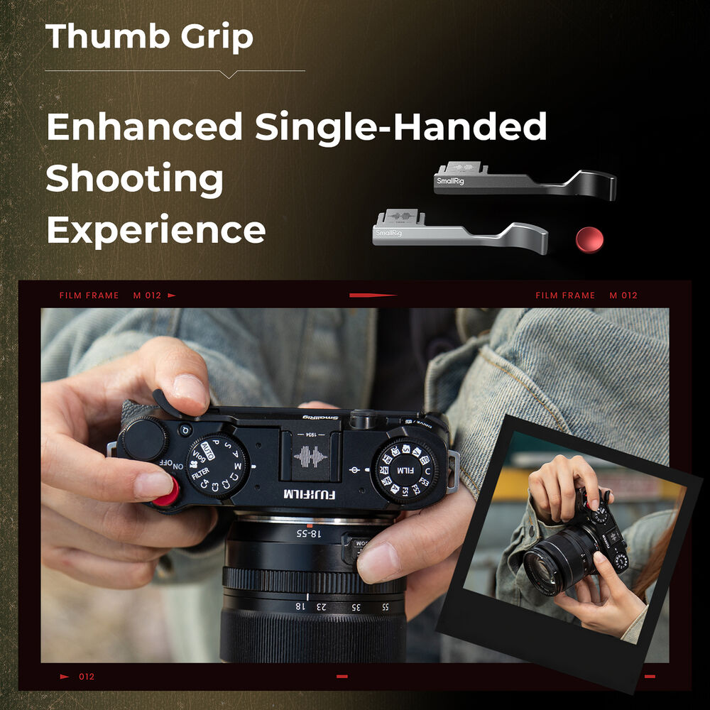  SmallRig Thumb Grip for FUJIFILM X-M5 (Black) 4878