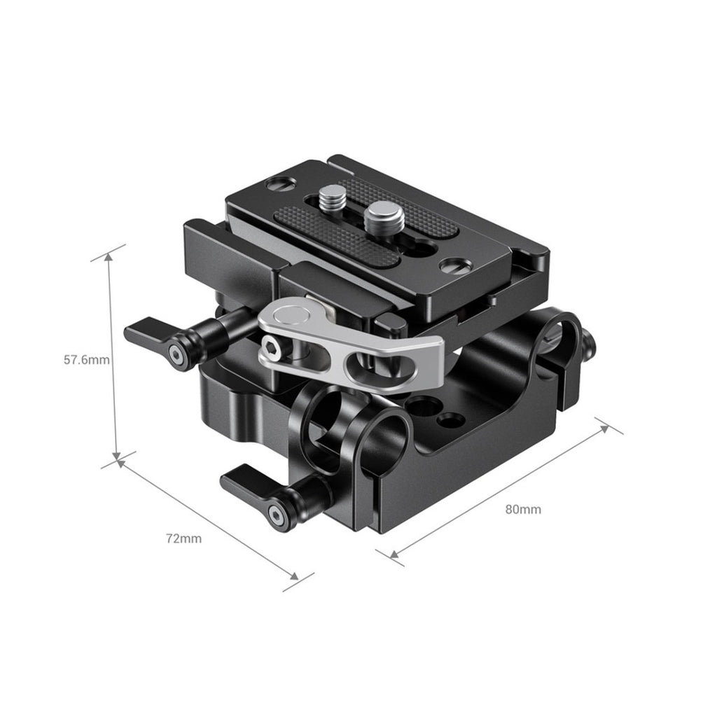 SmallRig Universal 15mm Rail Support System Baseplate 2092B