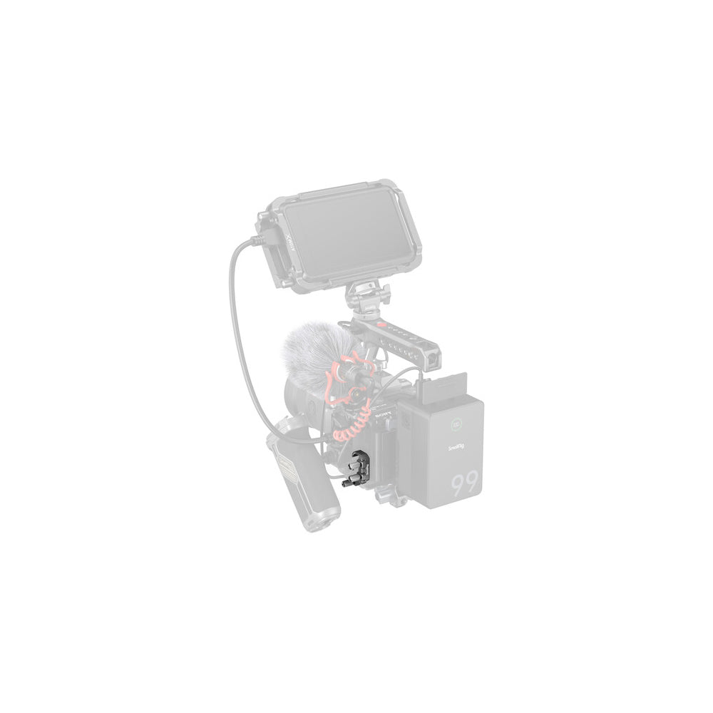 SmallRig USB-C and MULTI Cable Clamp for Sony FX3/FX30 HawkLock Quick Release Cages