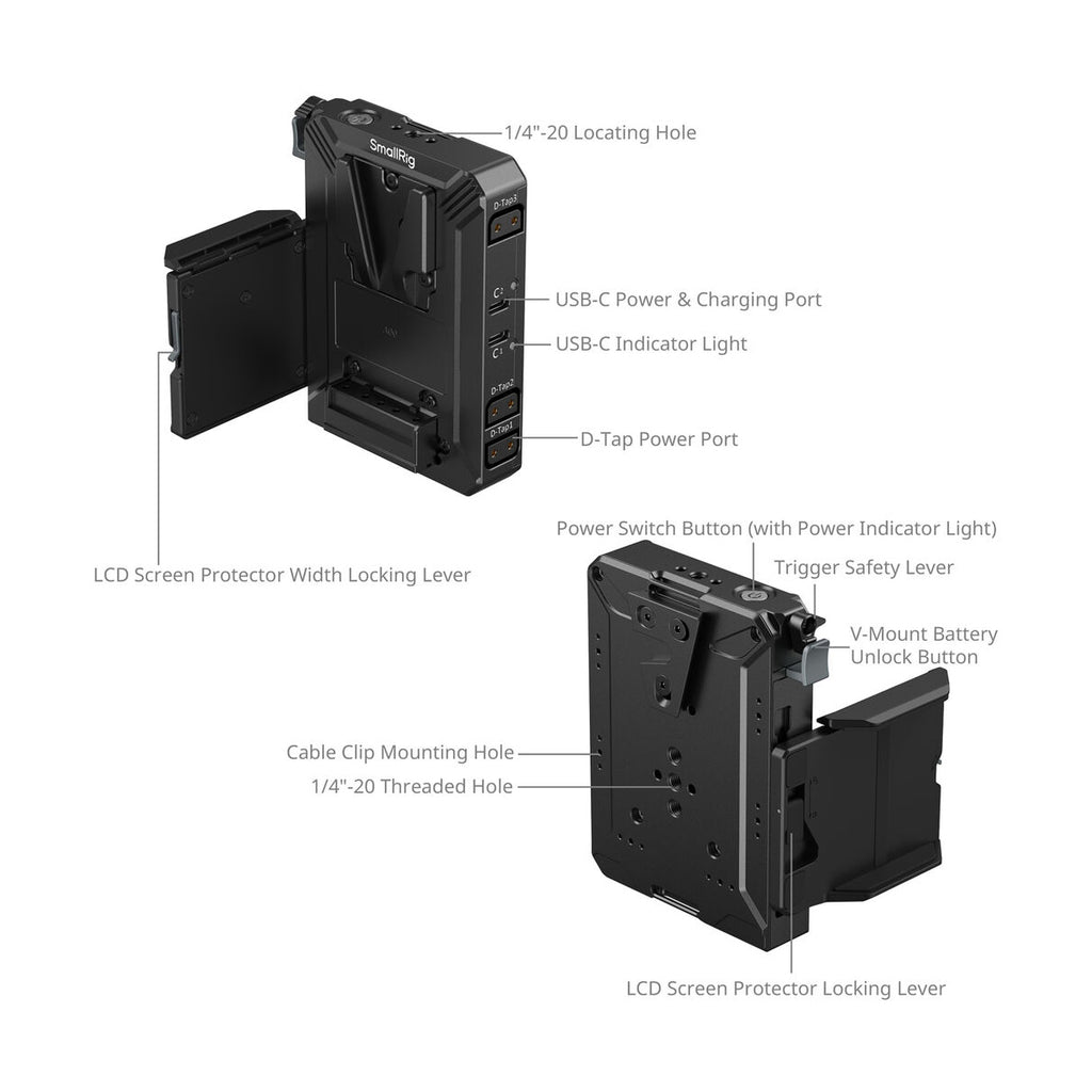 Open Box SmallRig V-Mount Battery Mount Plate 5228