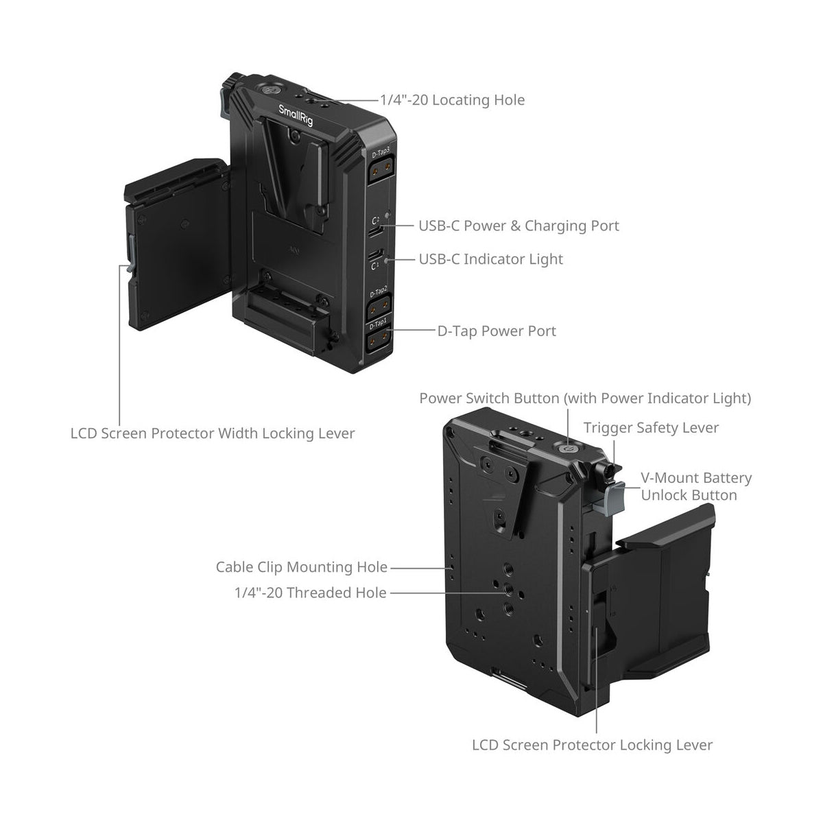 Open Box SmallRig V-Mount Battery Mount Plate 5228
