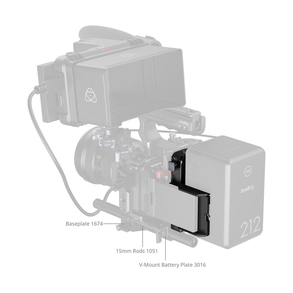 Open Box SmallRig V-Mount Battery Mount Plate 5228