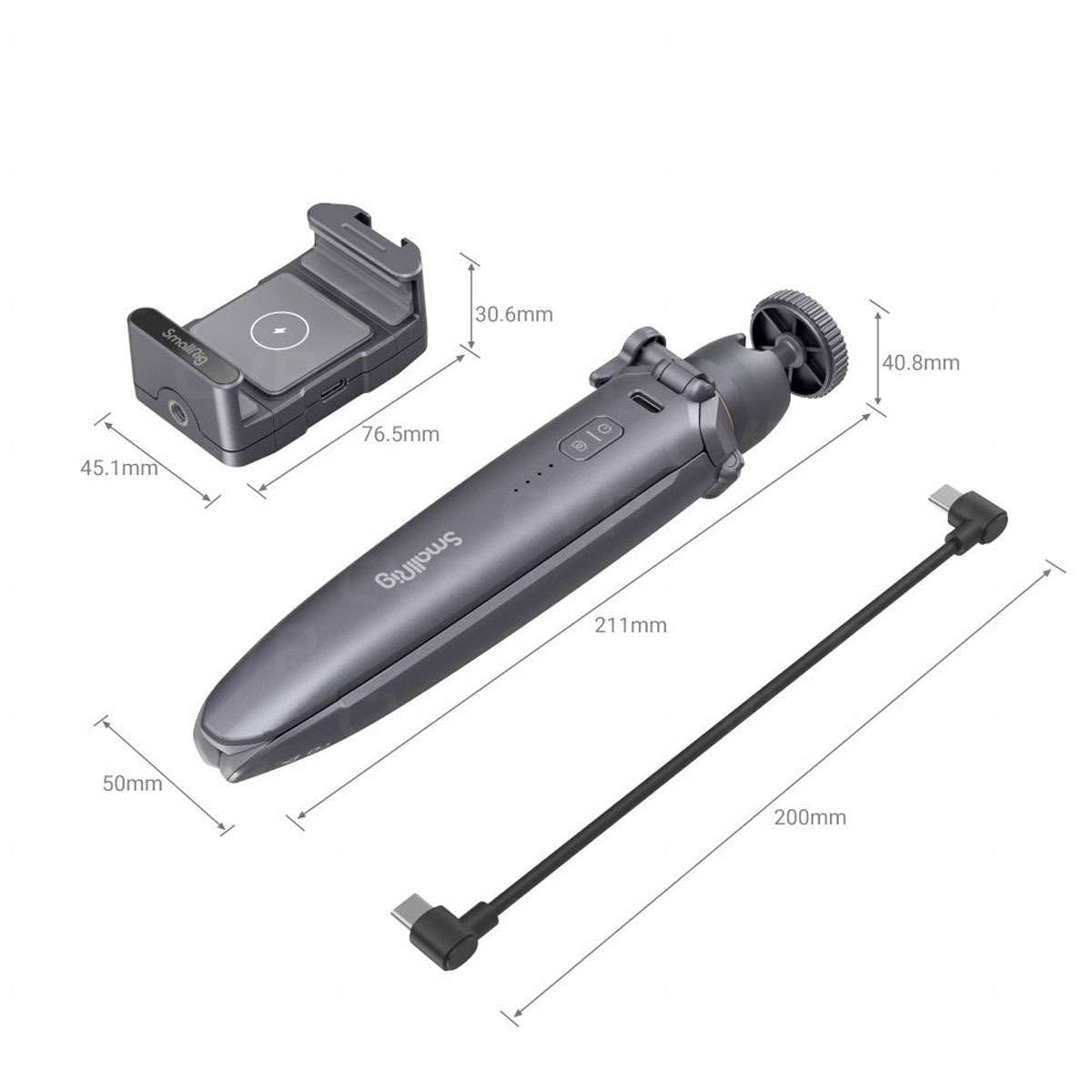 Smallrig Wireless Charging Tripod - Black 3108