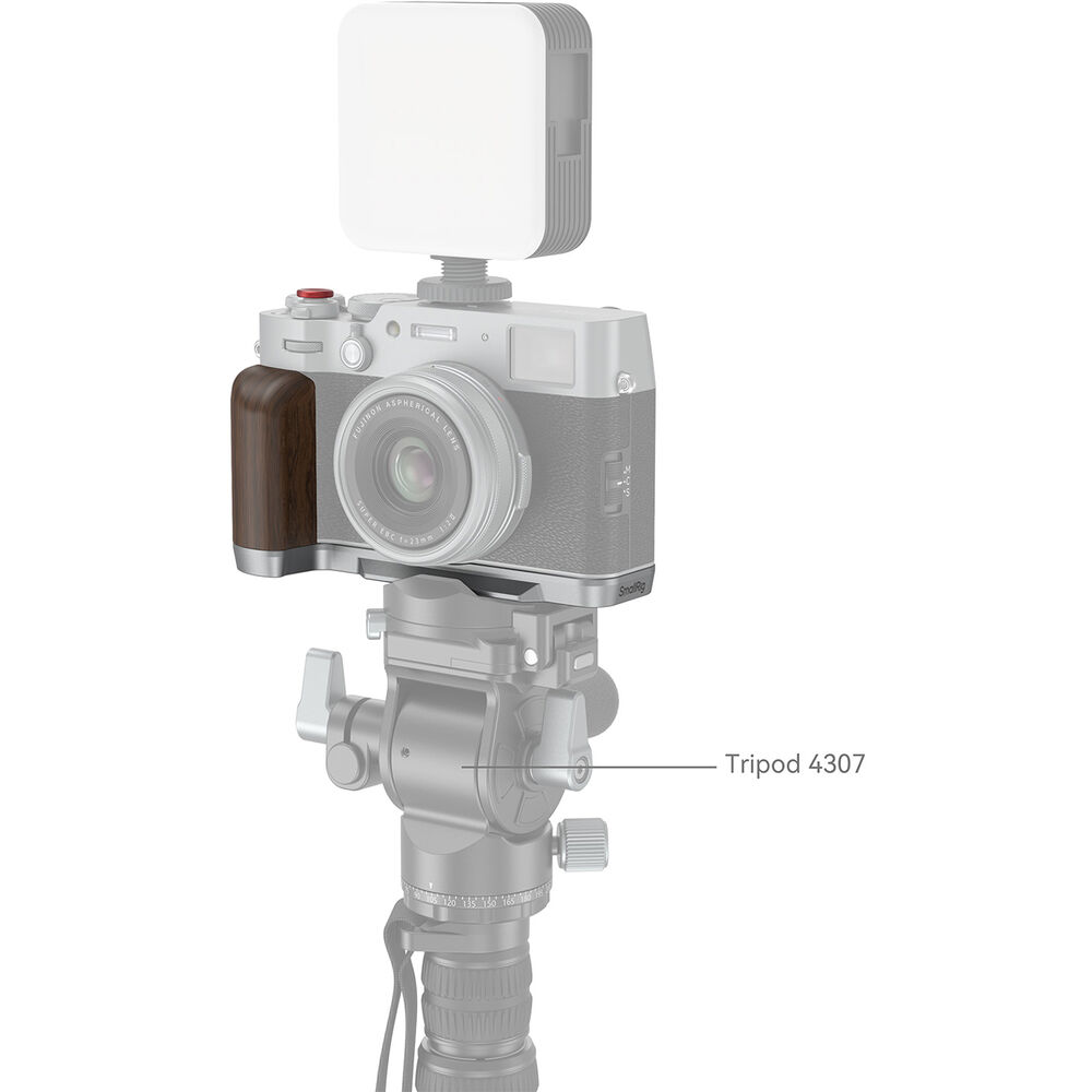 SmallRig Wooden L-Shape Grip for FUJIFILM X100VI / X100V (Silver) 4804