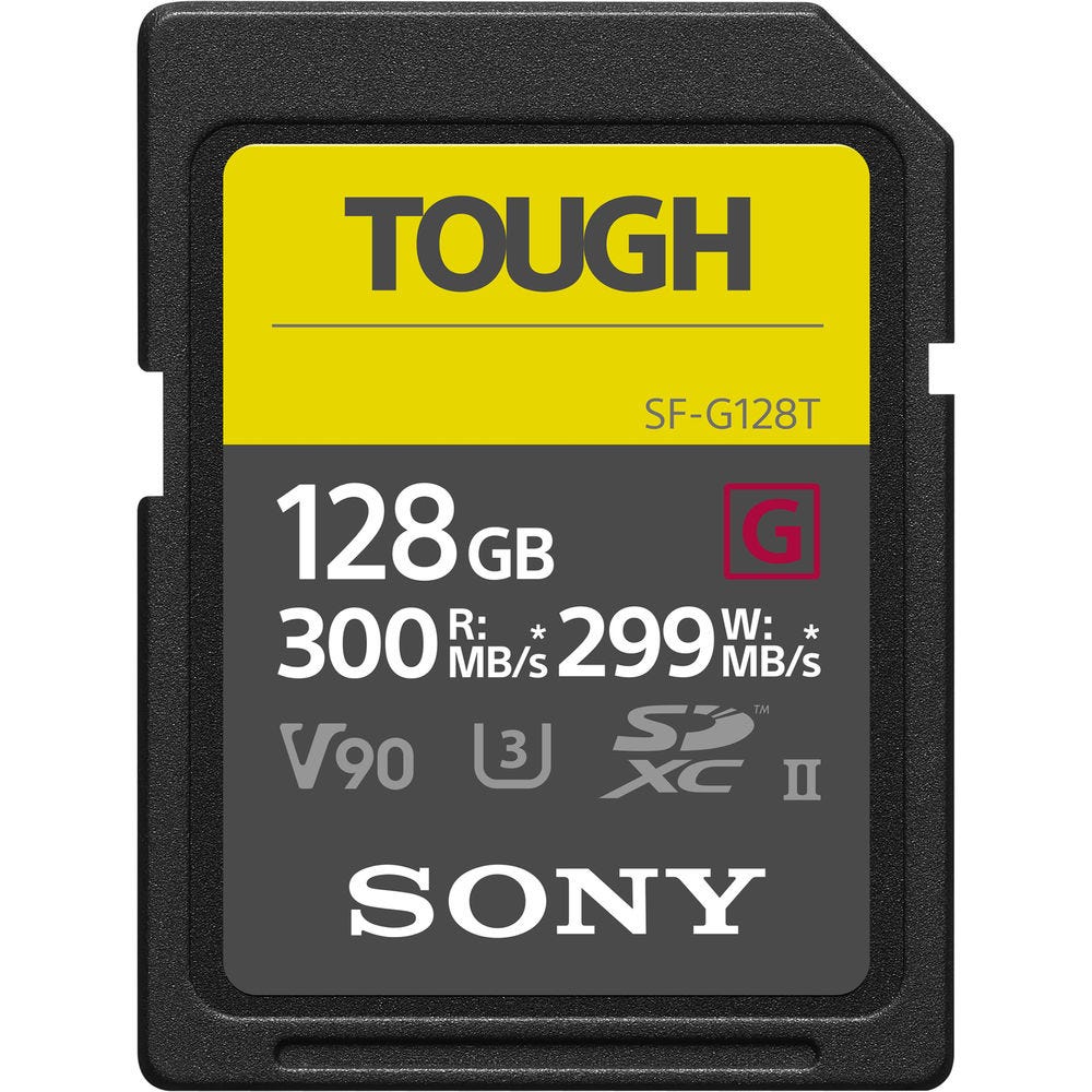 Sony 128GB Professional 300mbs SF-G V90 Tough SD Card