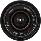Sony 24mm f/1.8 E-Mount Carl Zeiss Sonar Lex for NEX