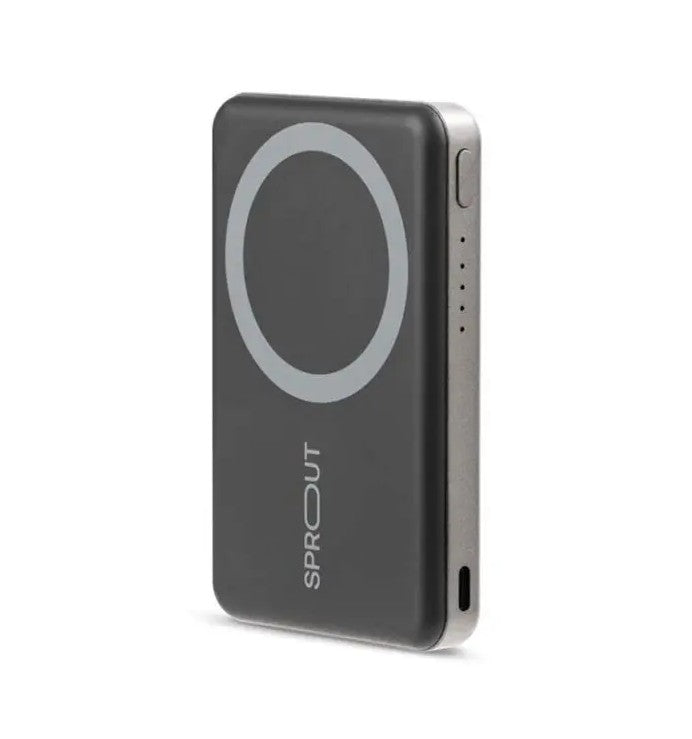 Open Box Sprout 6K Wireless Magnetic 6000 mAh PowerBank (Black)
