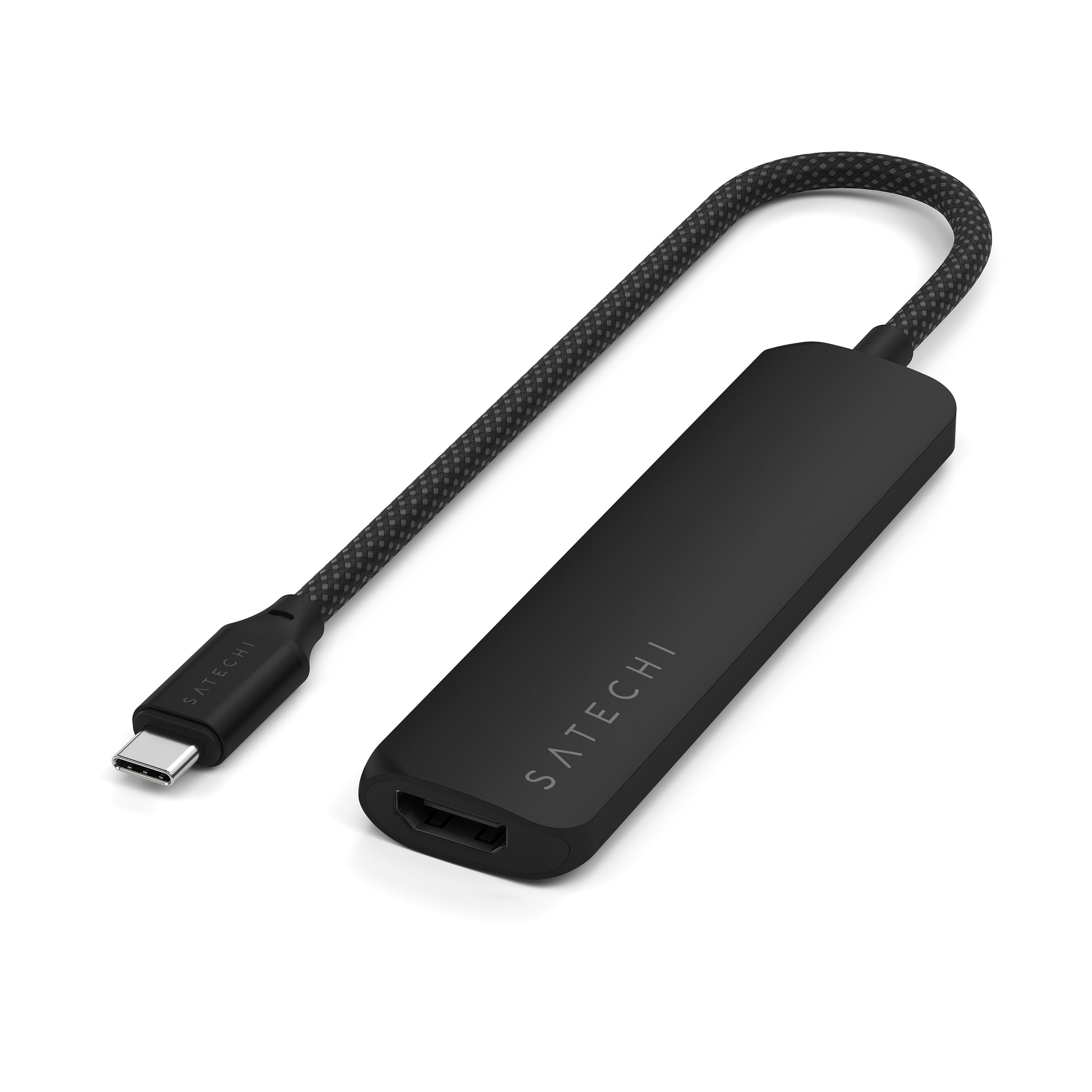 Satechi 4-in-1 USB-C Slim Multiport Adapter (Black)