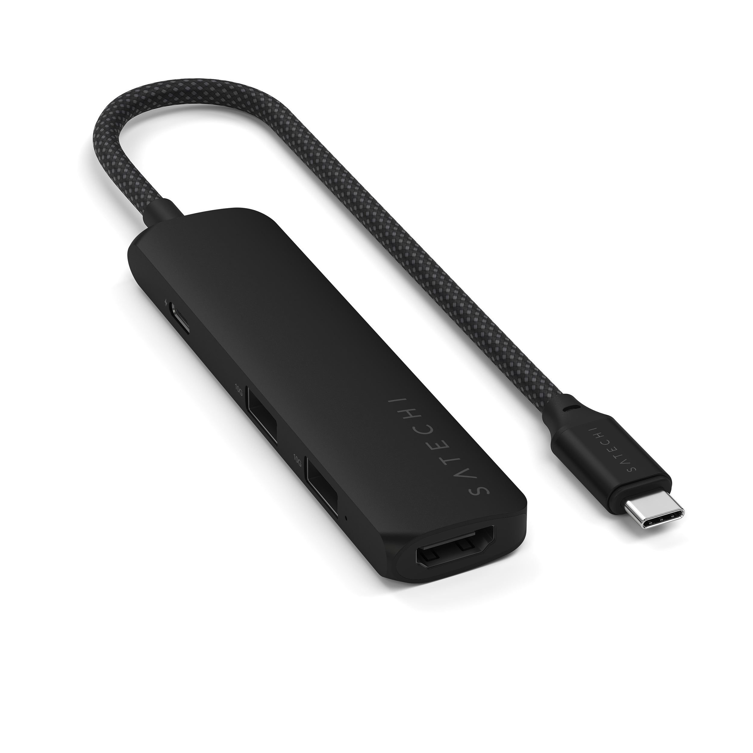 Satechi 4-in-1 USB-C Slim Multiport Adapter (Black)
