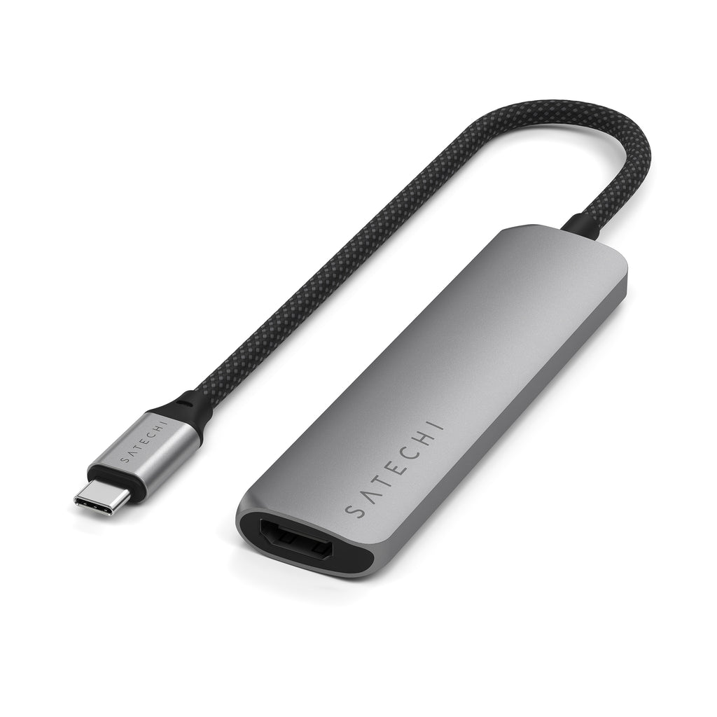 Satechi 4-in-1 USB-C Slim Multiport Adapter (Space Grey)