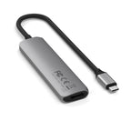 Satechi 4-in-1 USB-C Slim Multiport Adapter (Space Grey)