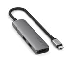 Satechi 4-in-1 USB-C Slim Multiport Adapter (Space Grey)