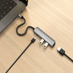 Satechi 4-in-1 USB-C Slim Multiport Adapter (Space Grey)