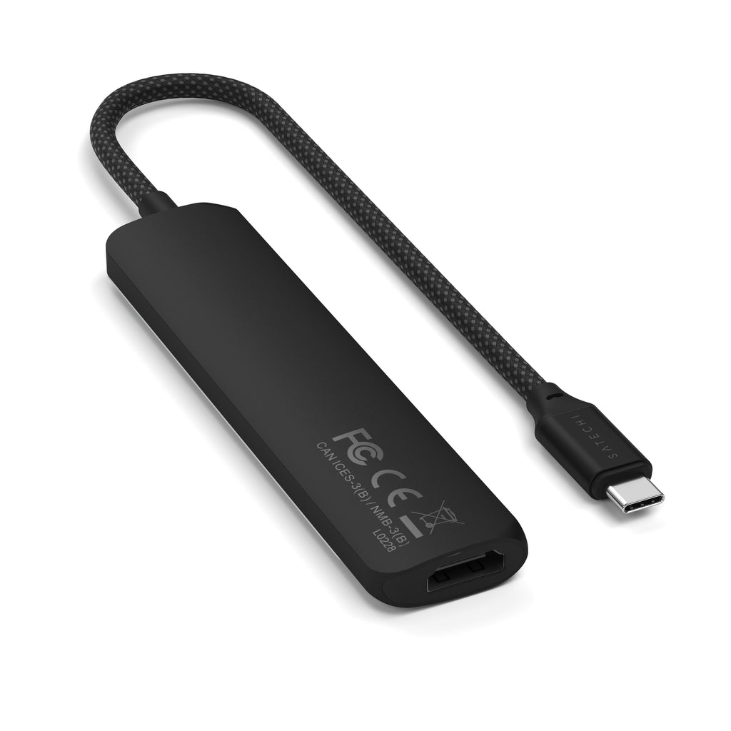 Satechi 6-in-1 USB-C Slim Multiport Adapter (Black)