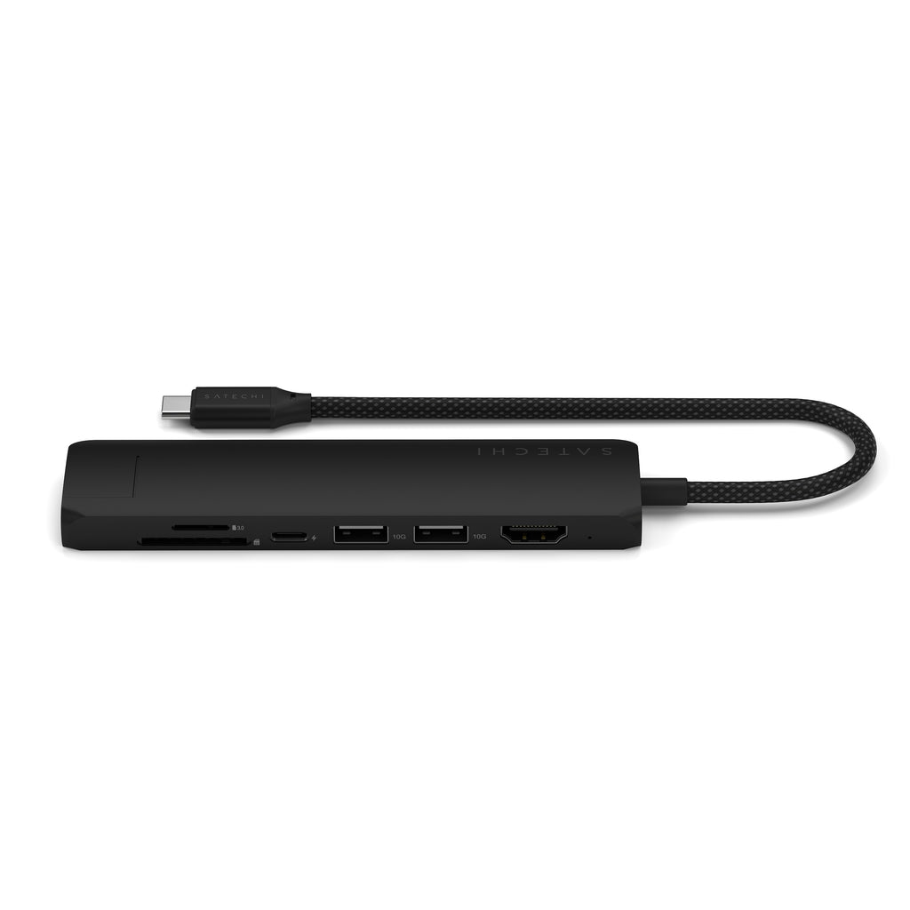Satechi 7-in-1 USB-C Slim Multiport Adapter (Black) 