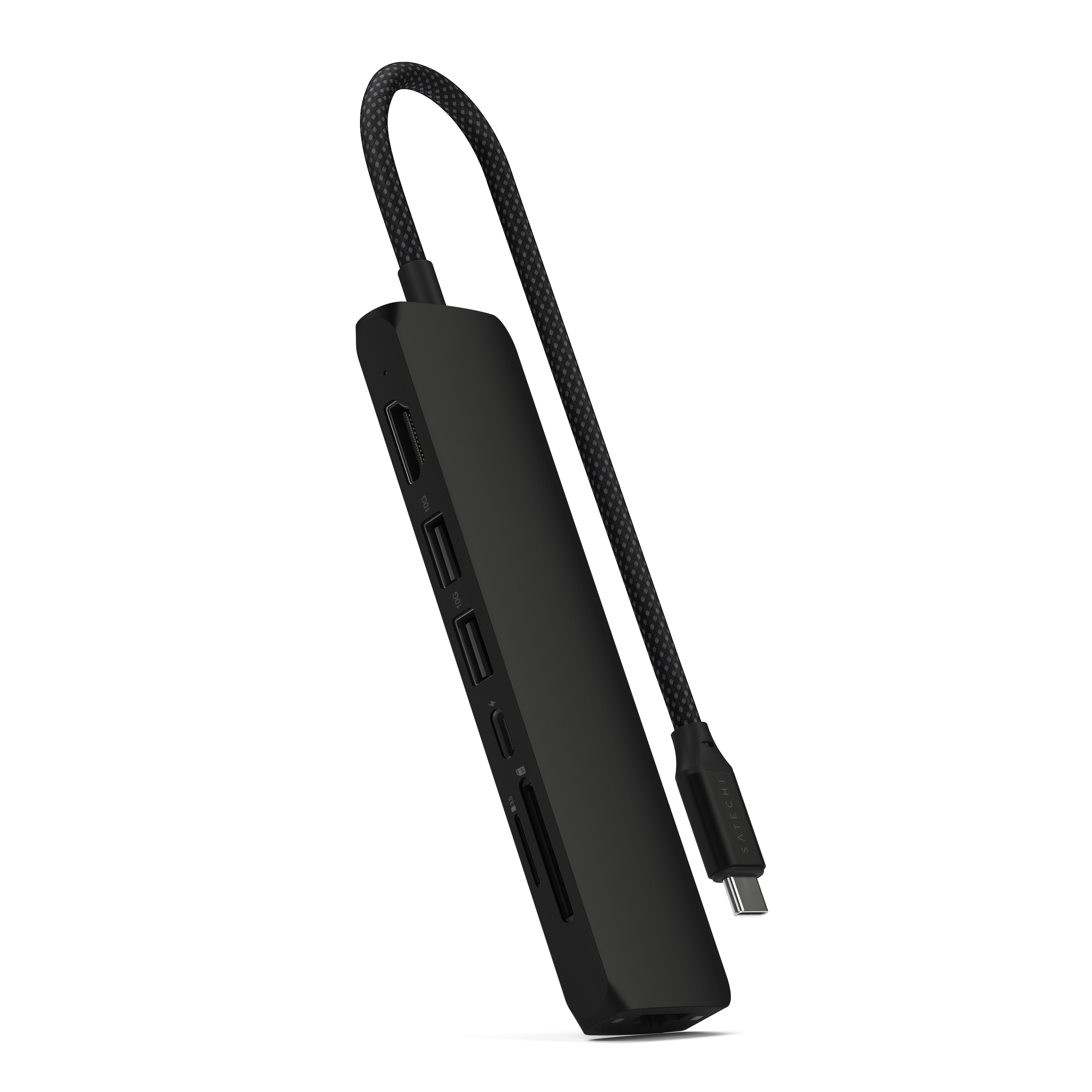 Satechi 7-in-1 USB-C Slim Multiport Adapter (Black) 
