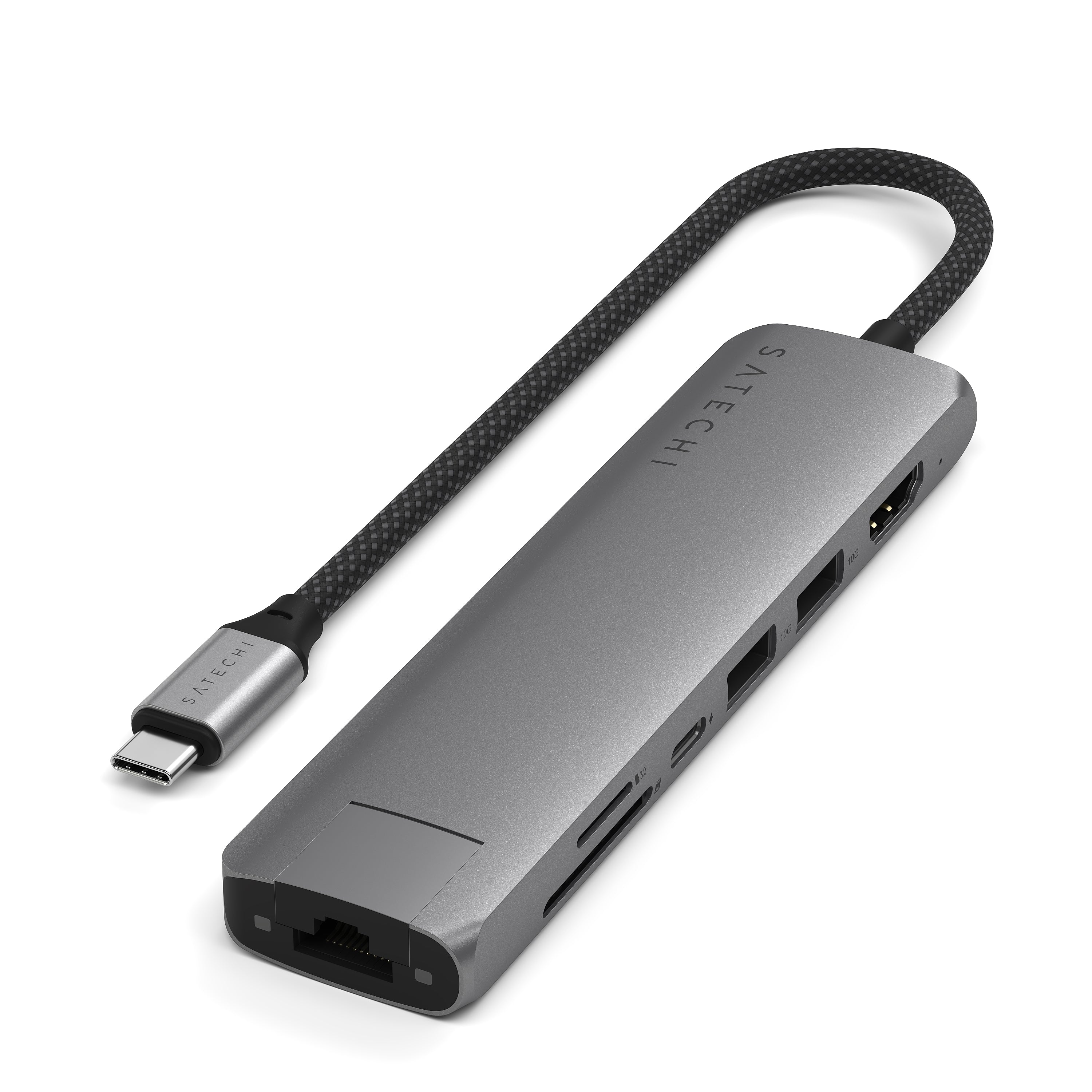 Satechi 7-in-1 USB-C Slim Multiport Adapter (Space Grey)