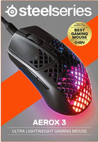 SteelSeries Aerox3 RGB Ultra Lightweight Gaming Mouse