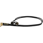 Kondor Blue Dual Mini XLR to 3.5mm Stereo Splitter Right Angle for C70/6K Pro/Rode