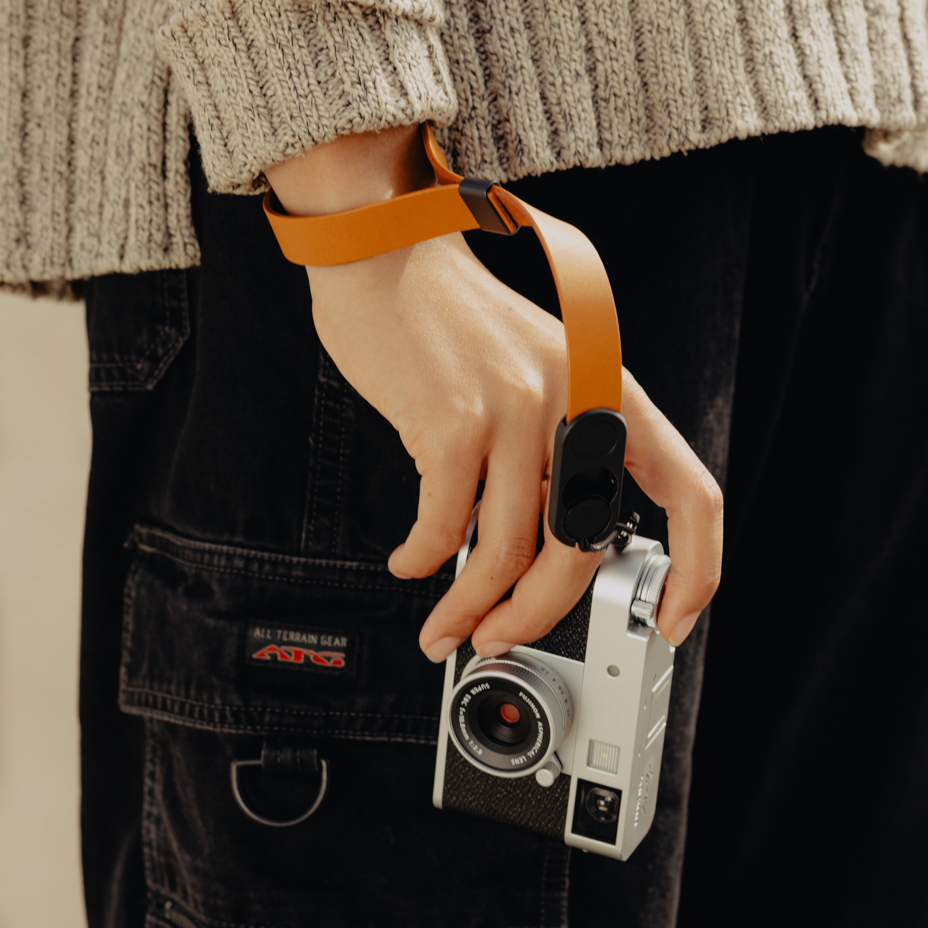 Peak Design Cuff Leather Wrist - Amber