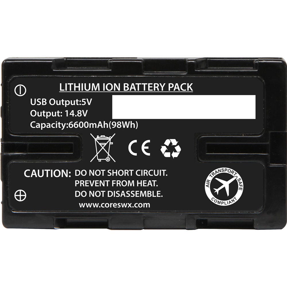 SWX Nano-U98 98wh HDV Battery for Sony PMW/PXW Cameras