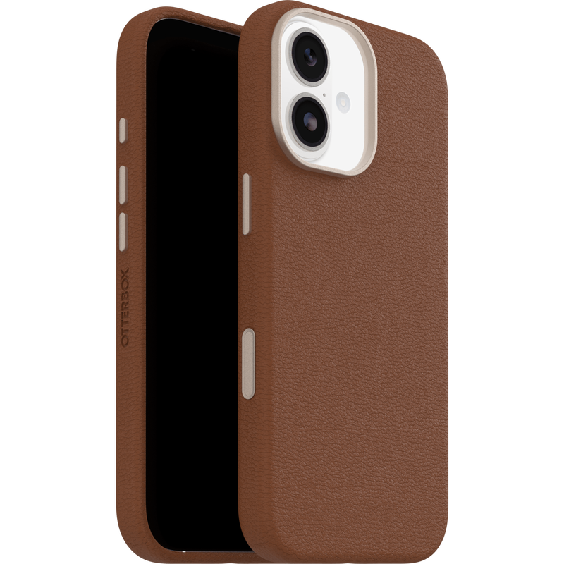 OtterBox Symmetry Cactus Leather MagSafe Case for iPhone 17 (Brown) 