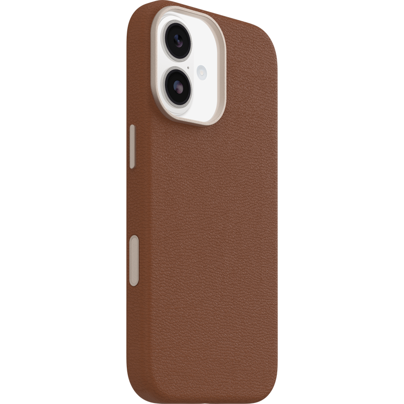 OtterBox Symmetry Cactus Leather MagSafe Case for iPhone 17 (Brown) 