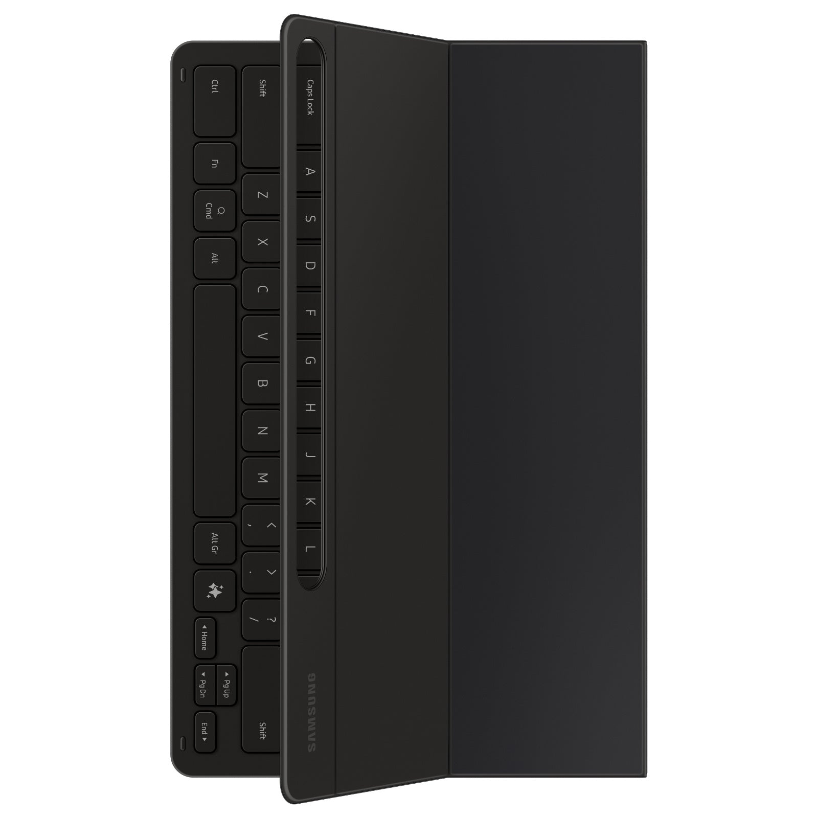 Samsung Book Cover Keyboard Slim with AI Key for Tab S9FE+ Tab S10+ (Black) 