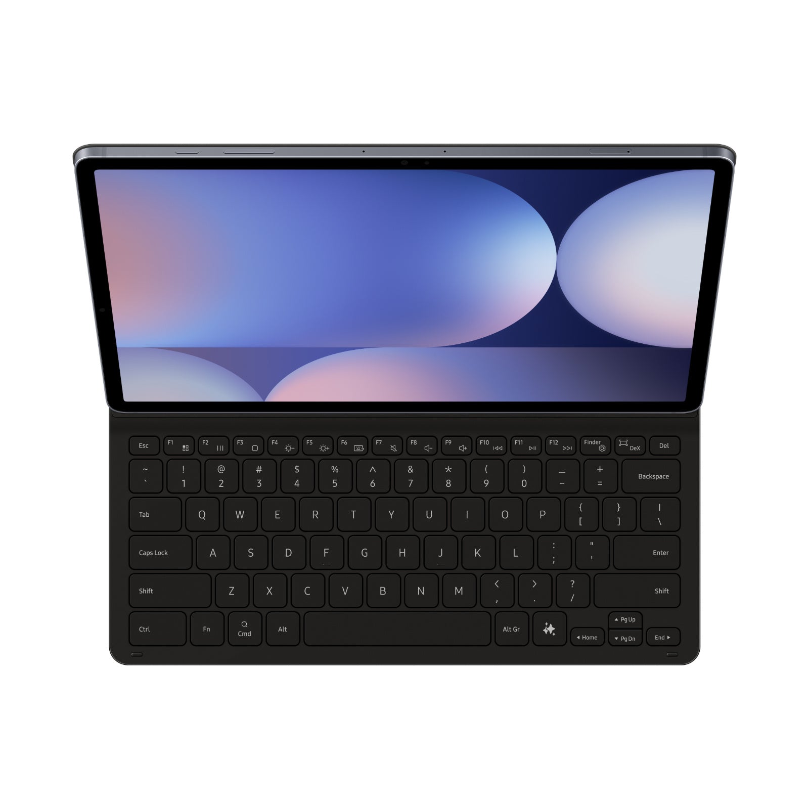 Samsung Book Cover Keyboard Slim with AI Key for Tab S9FE+ Tab S10+ (Black) 