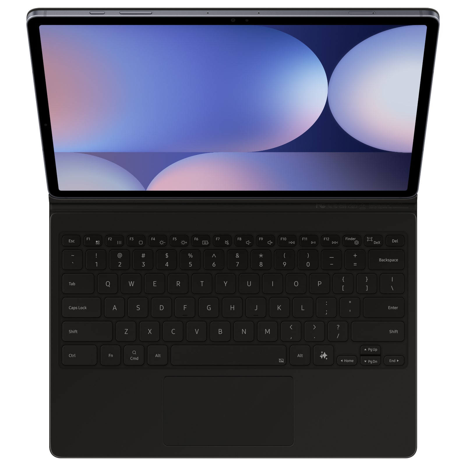 Samsung Book Cover Keyboard with AI Key for Tab S9 Tab S9FE+ Tab S10+ (Black)