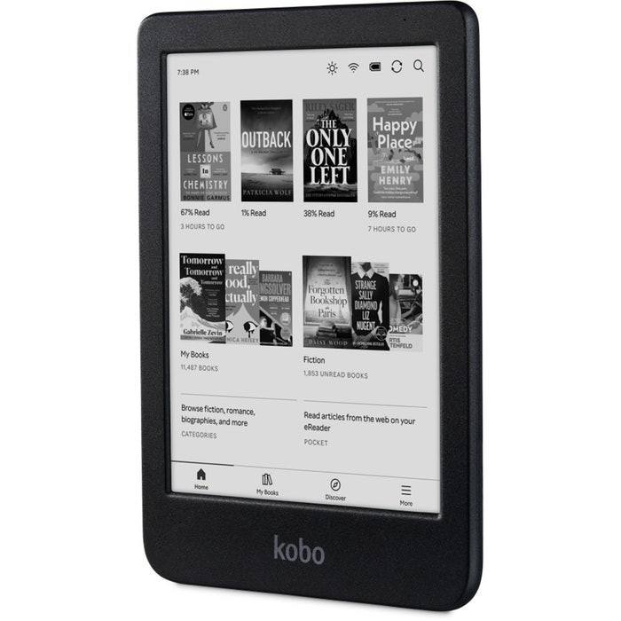 Kobo Clara Black and White SleepCover Case (Butter Yellow)