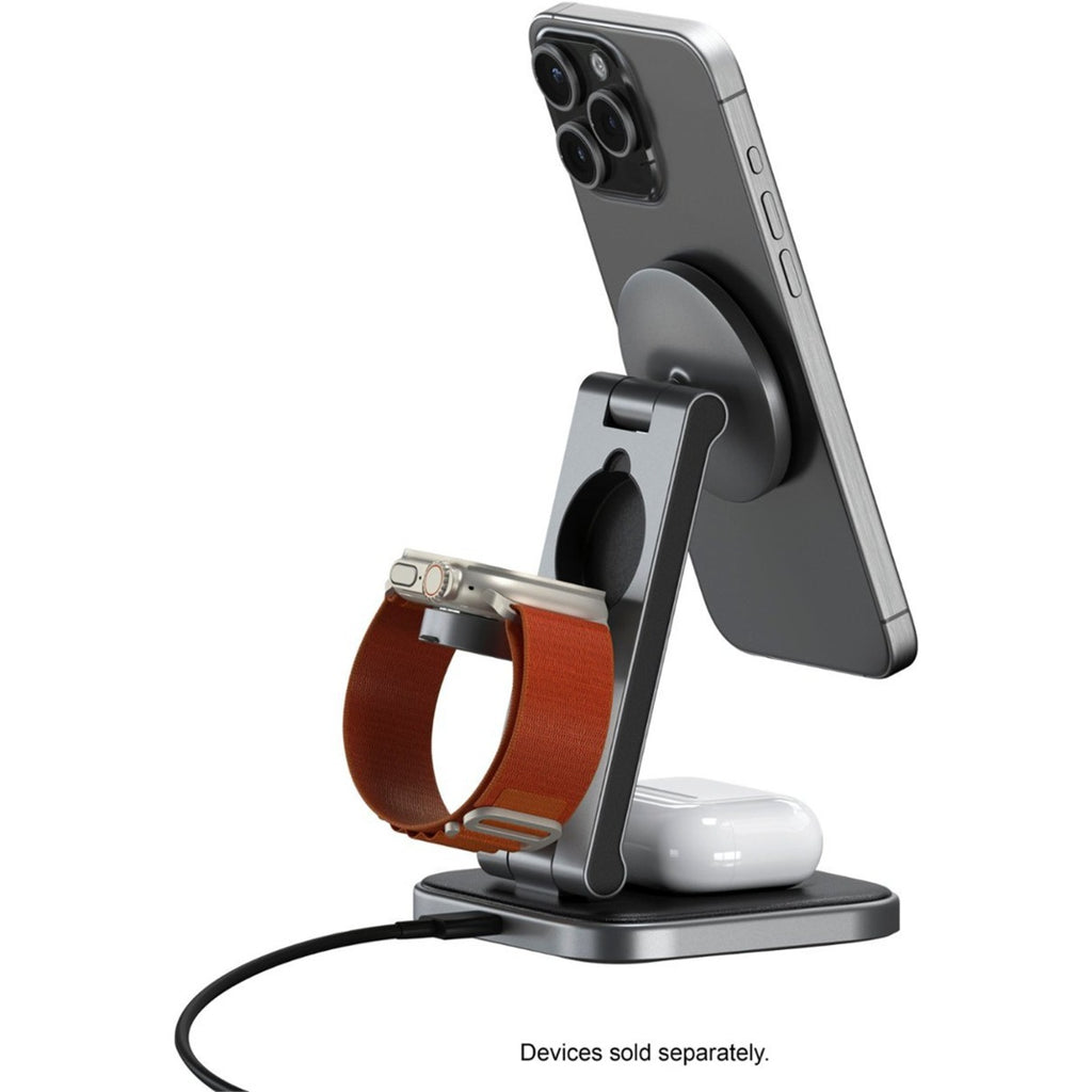 Satechi 3-in-1 Foldable Qi2 Wireless Charging Stand 