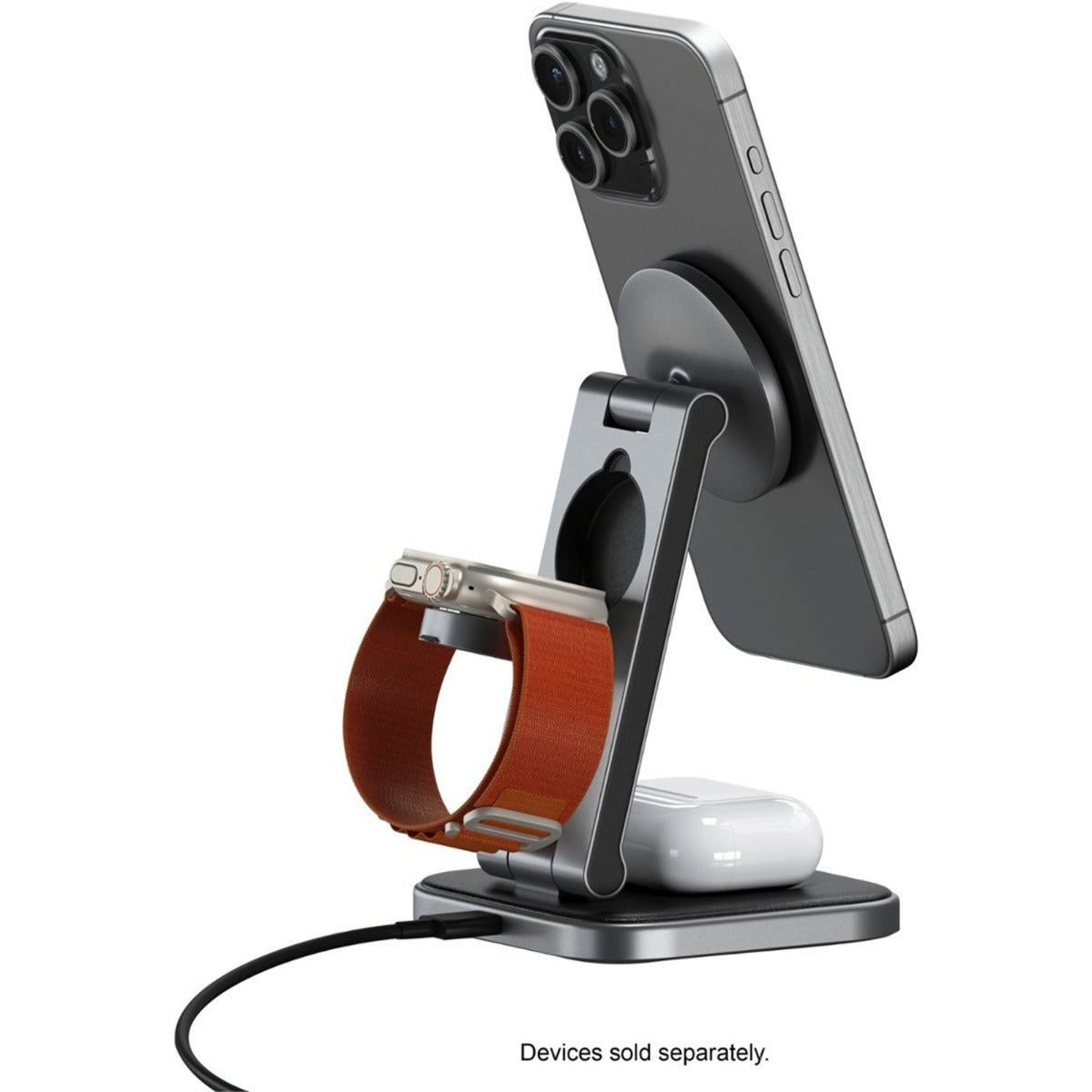 Satechi 3-in-1 Foldable Qi2 Wireless Charging Stand 