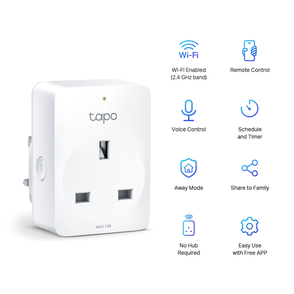 TP-Link Tapo Mini Smart Wi-Fi Plug - 2 Pack