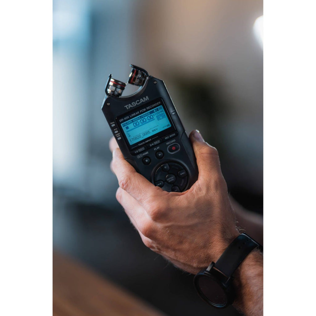 Tascam DR-40X 4-Channel Portable Handheld Field Recorder