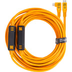 Tether Tools Tetherguard 9.4m USB-C Leverlock & Cable Kit Orange
