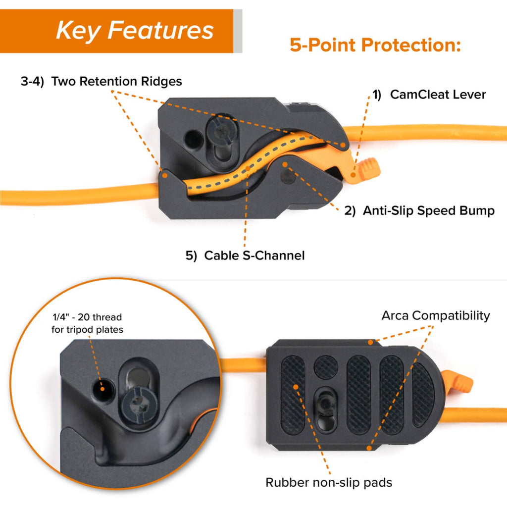 Tether Tools Tetherguard 9.4m USB-C Leverlock & Cable Kit Orange