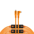 Tether Tools Leverlock Kit 10G Straight to Right - 9.2m - Orange