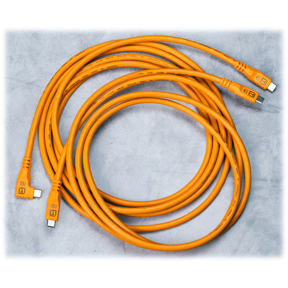 Tether Tools TetherPro 10G USB-C to USB-C Straight to Straight - 1.8m - Orange