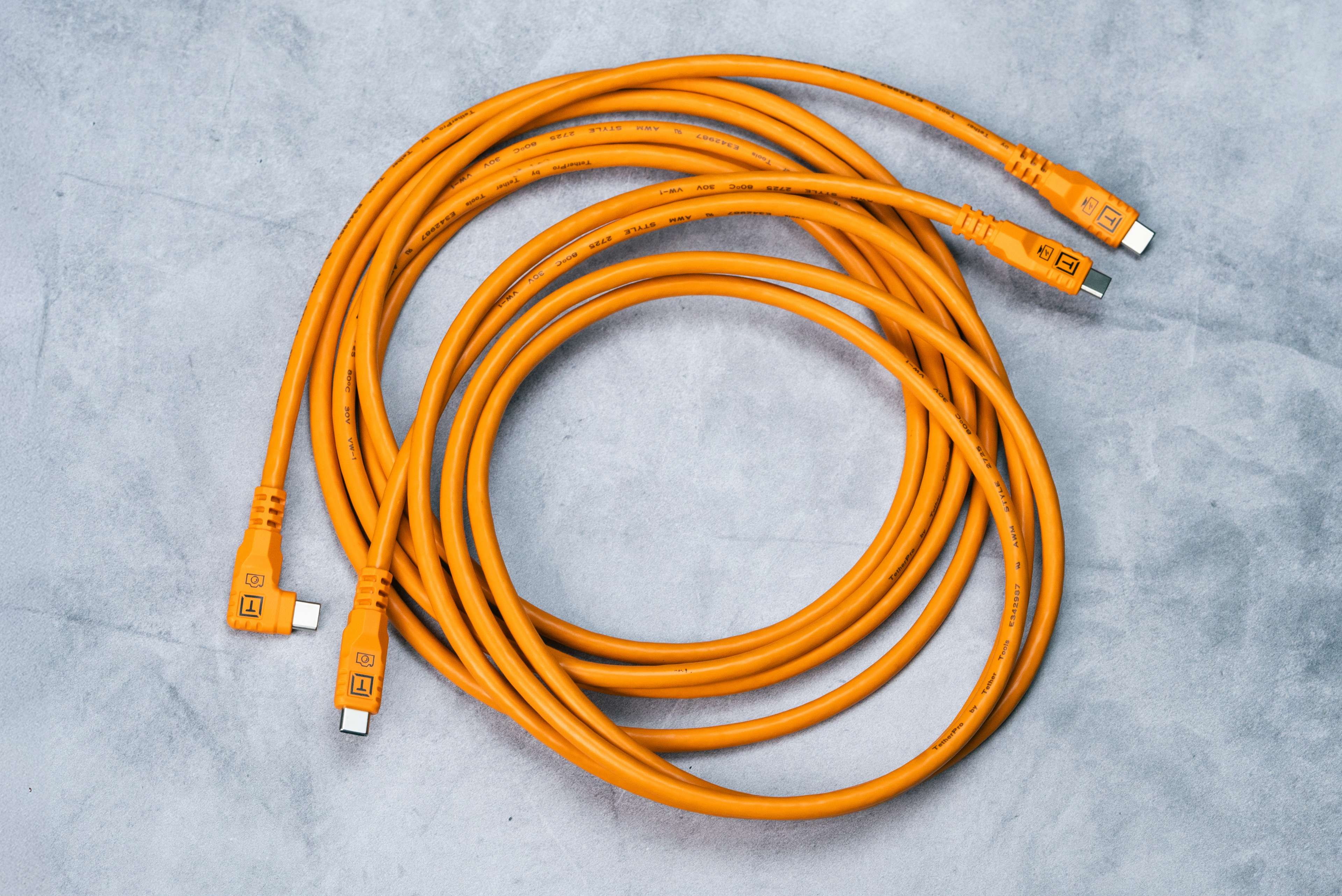 Tether Tools TetherPro 10G USB-C to USB-C Straight to Straight - 3m - Orange
