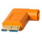 Tether Tools TetherPro USB 3 Micro-B Right Angle Adapter 4.6m Hi-Vis Orange