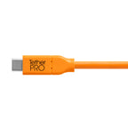 Tetherpro USB-C to USB-C 90cm - Hi-Vis Orange