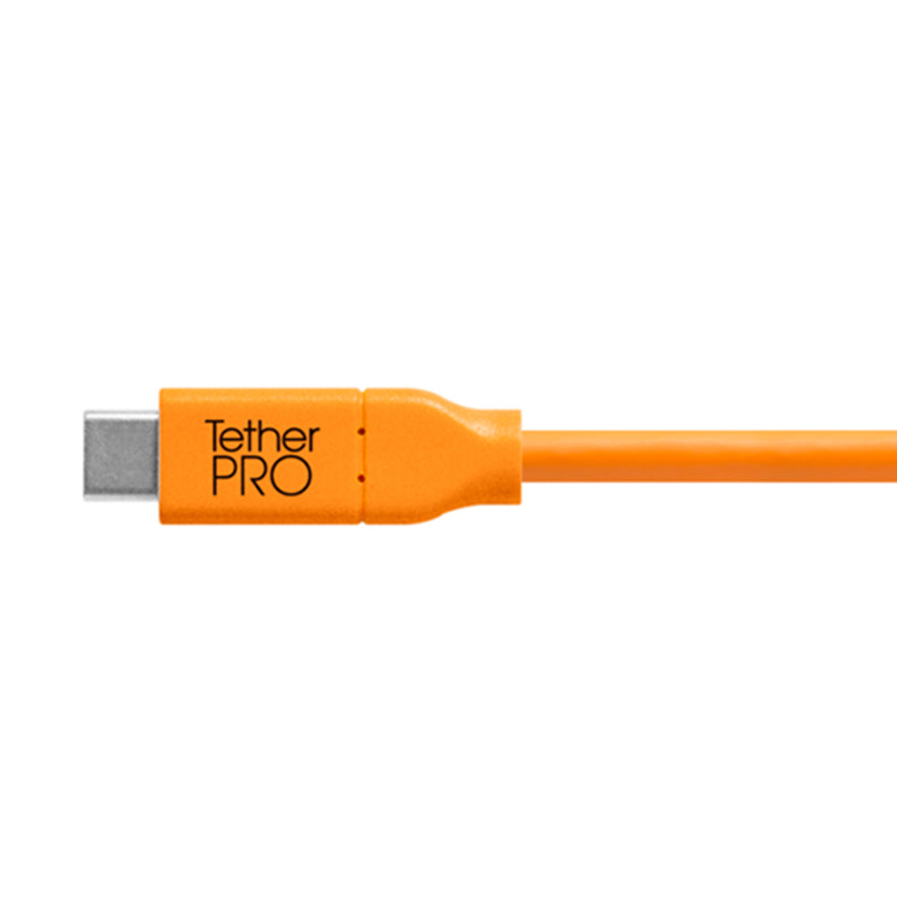 Tetherpro USB-C to USB-C 90cm - Hi-Vis Orange